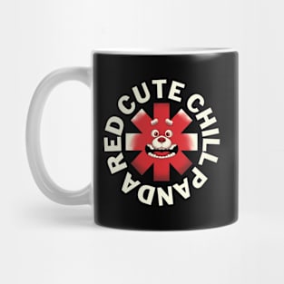 Red Cute Chill Panda Mug